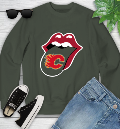 Calgary Flames NHL Hockey Lips I Root For My Team Adoring Fan 124