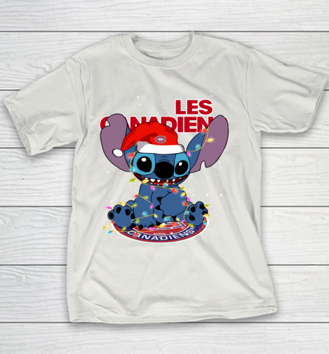 Montreal Canadiens NHL Hockey noel stitch Christmas Youth T-Shirt 8