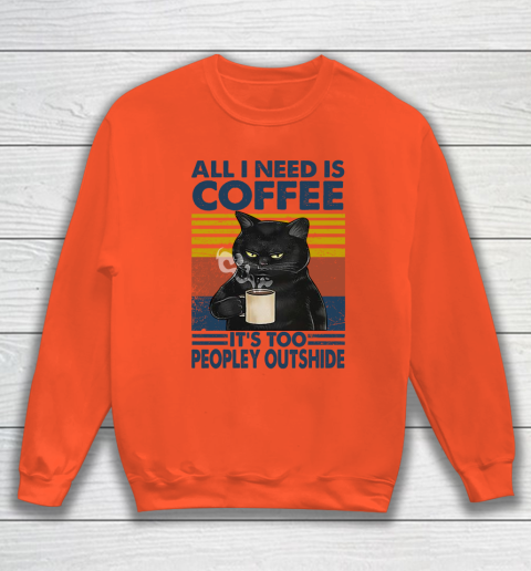 Cat that's what I do I drink beer I hate people and I know things vintage Sweatshirt 2