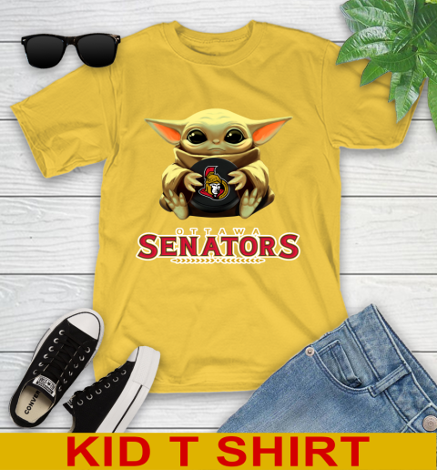 NHL Hockey Ottawa Senators Star Wars Baby Yoda Shirt 108