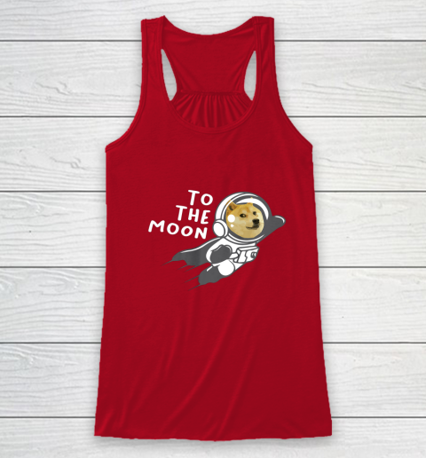 Dogecoin to the Moon Shirt Hodl Doge Coin Crypto Currency Racerback Tank 4