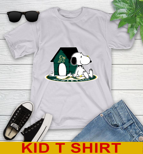 MLB Baseball Oakland Athletics Snoopy The Peanuts Movie Shirt Youth T-Shirt 5