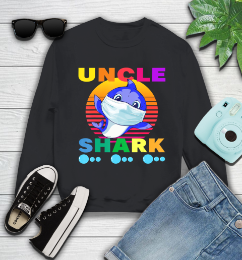 Nurse Shirt Vintage Uncle Shark Wearing Medical Mask Virus Protection T Shirt Sweatshirt