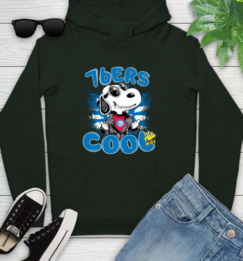 NBA Basketball Philadelphia 76ers Cool Snoopy Shirt Youth Hoodie 12