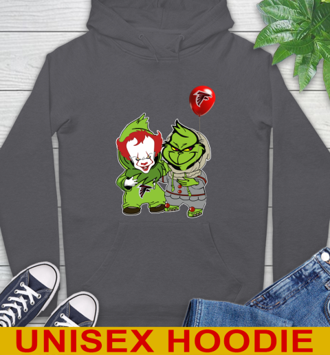 Atlanta Falcons Baby Pennywise Grinch Christmas NFL Football Hoodie 7