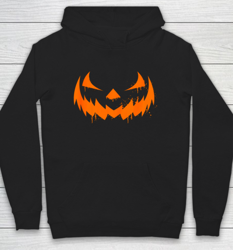 Scary Pumpkin Laugh Spooky Halloween Costume Funny Horror Hoodie