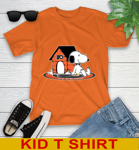 NHL Hockey Philadelphia Flyers Snoopy The Peanuts Movie Shirt Youth T-Shirt 7