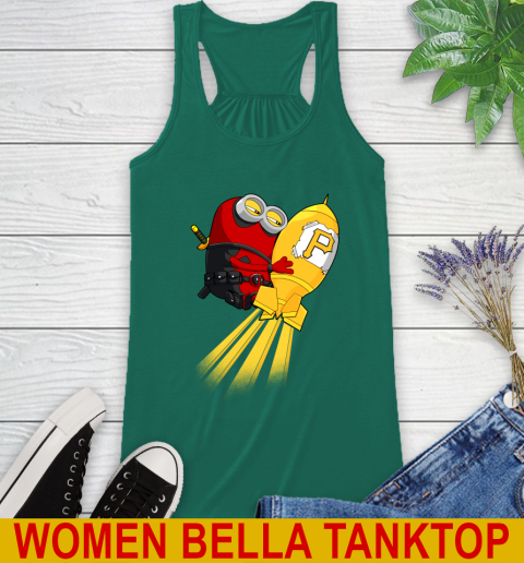 MLB Baseball Pittsburgh Pirates Deadpool Minion Marvel Shirt Racerback Tank 5