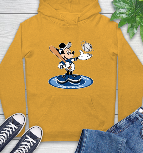 MLB Baseball Kansas City Royals Cheerful Mickey Disney Shirt Hoodie 3