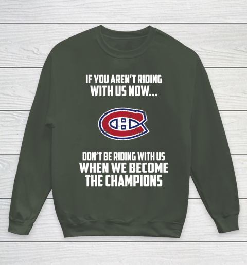 NHL Montreal Canadiens Hockey We Become The Champions Youth Sweatshirt 8