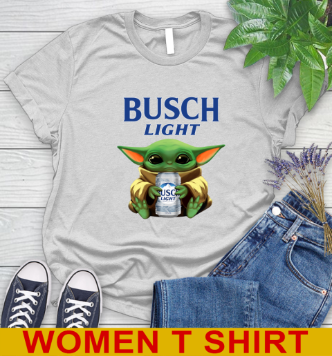Star Wars Baby Yoda Hugs Busch Light Beer Shirt 89