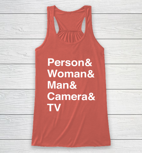 Person Woman Man Camera TV Racerback Tank 3