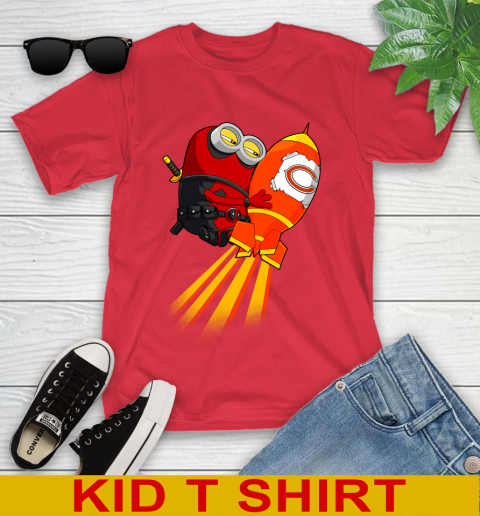 NFL Football Chicago Bears Deadpool Minion Marvel Shirt Youth T-Shirt 12 NFL Football Chicago Bears Deadpool Minion Marvel Shirt Youth T-Shirt - Image 12