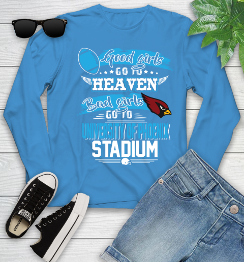 Arizona Cardinals NFL Bad Girls Go To University Of Phoenix Shirt Youth Long Sleeve 8