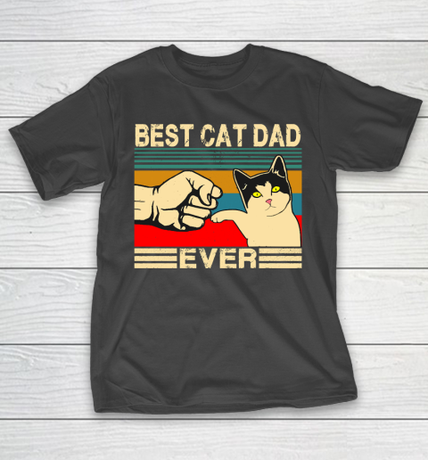 Father's Day Funny Gift Ideas Apparel  Best Cat Dad Ever Funny Cat Daddy Father Day Gift T Shirt T-Shirt