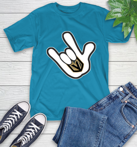 Vegas Golden Knights NHL Hockey Mickey Rock Hand Disney T-Shirt 8