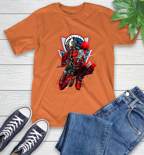 NBA Deadpool Marvel Comics Sports Basketball Dallas Mavericks T-Shirt 5