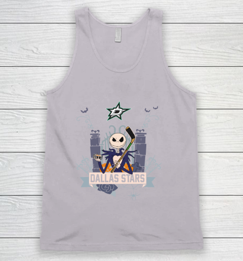NHL Dallas Stars Hockey Jack Skellington Halloween Tank Top 3