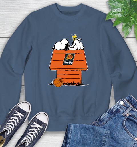 Phoenix Suns NBA Basketball Snoopy Woodstock The Peanuts Movie Sweatshirt 7