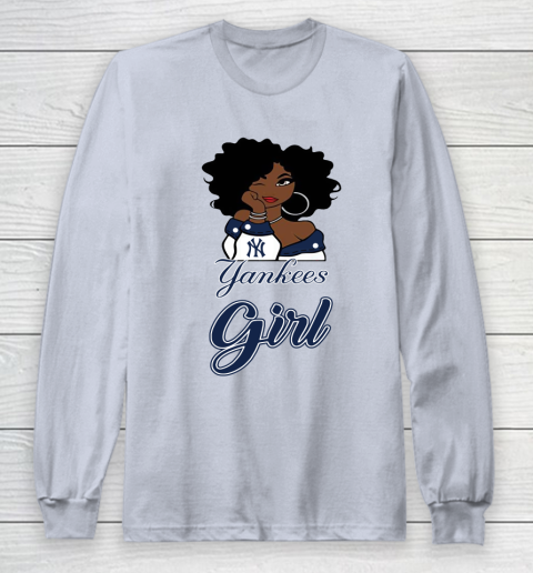 New York Yankeess Girl MLB Long Sleeve T-Shirt 6
