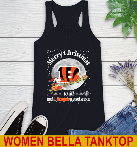 Cincinnati Bengals Merry Christmas To All And To Bengals A Good Season NFL Football Sports Racerback Tank 8