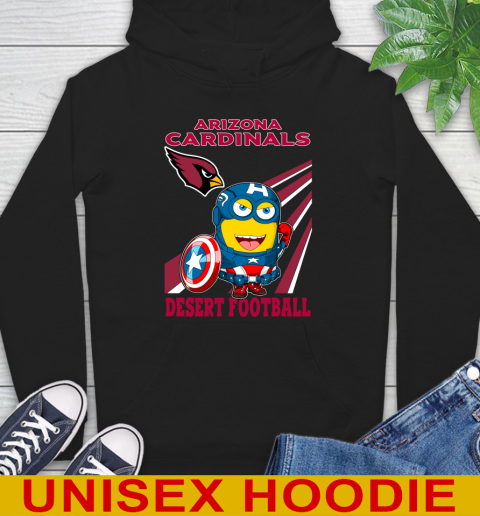 NFL Football Arizona Cardinals Captain America Marvel Avengers Minion Shirt Hoodie