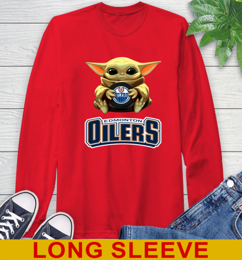 NHL Hockey Edmonton Oilers Star Wars Baby Yoda Shirt 67