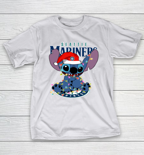 Seattle Mariners MLB noel stitch Baseball Christmas T-Shirt 9