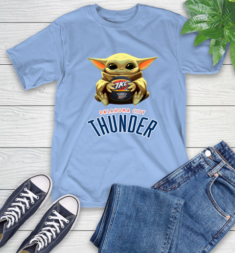 Nba Basketball Oklahoma City Thunder Star Wars Baby Yoda Shirt T