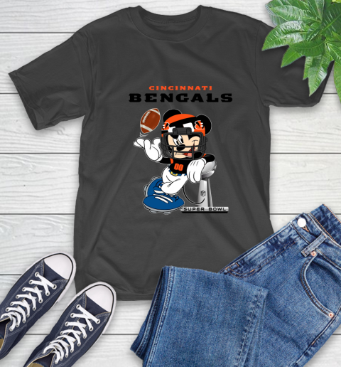 NFL Cincinnati Bengals Mickey Mouse Disney Super Bowl Football T Shirt T-Shirt 2