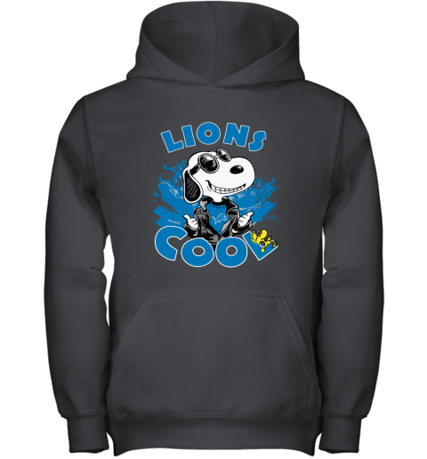 Detroit Lions Snoopy Joe Cool We're Awesome Youth Hoodie