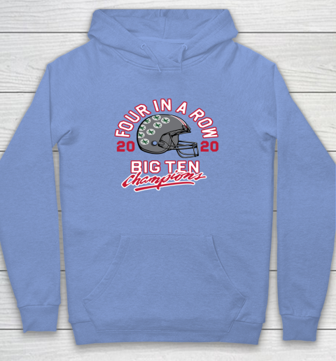 OSU 2020 Big Ten Champions 2020 Four In A Row Hoodie 8