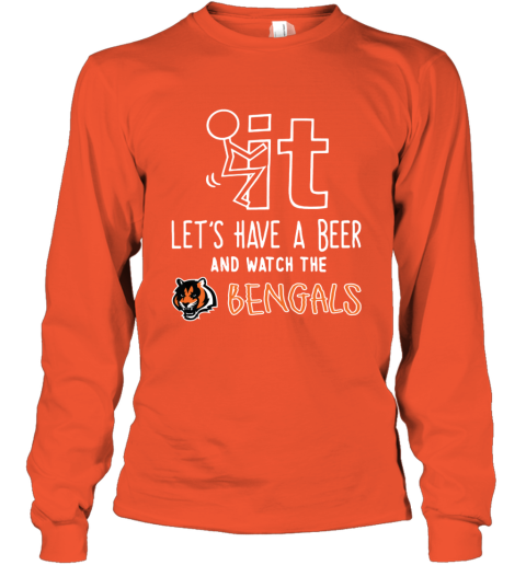 Youth Orange Cincinnati Bengals Logo Long Sleeve T-Shirt