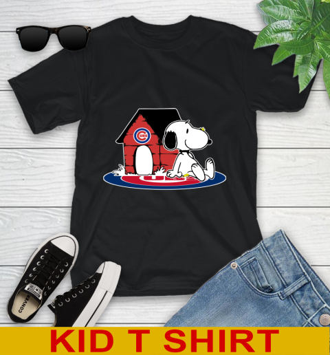 MLB Baseball Chicago Cubs Snoopy The Peanuts Movie Shirt Youth T-Shirt 2
