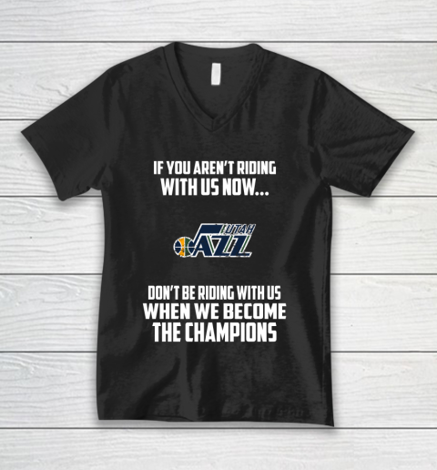NBA Utah Jazz Basketball We Become The Champions V-Neck T-Shirt