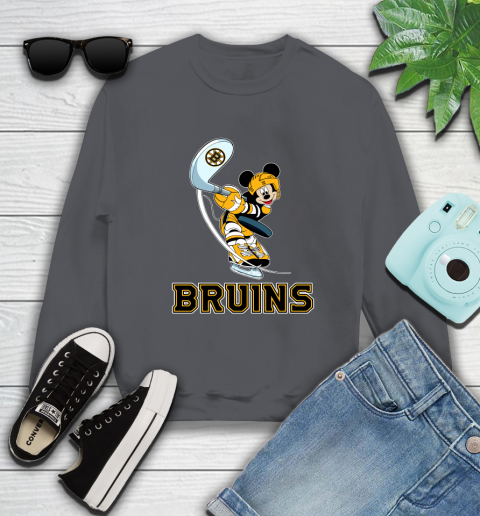NHL Hockey Boston Bruins Cheerful Mickey Mouse Shirt Sweatshirt 6