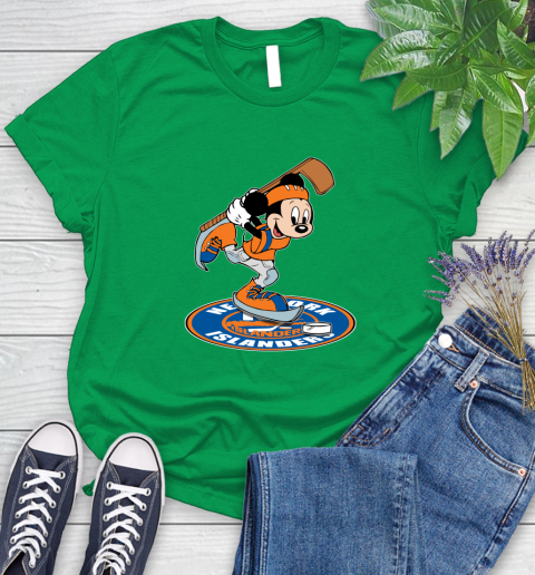 NHL Hockey New York Islanders Cheerful Mickey Disney Shirt Women's T-Shirt 7
