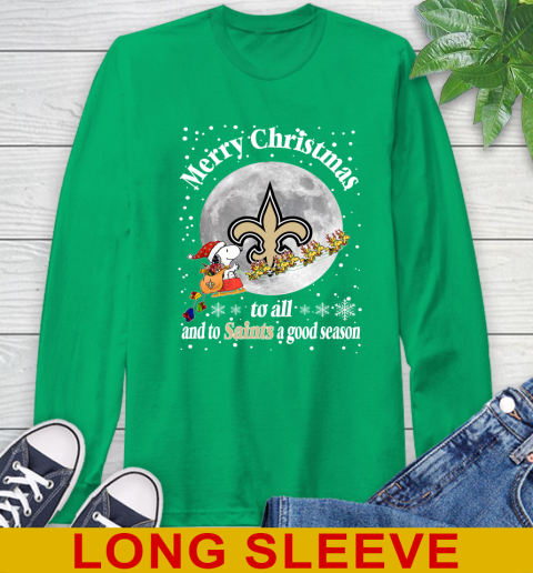 New Orleans Saints Merry Christmas To All And To Saints A Good Season NFL Football Sports Long Sleeve T-Shirt 8