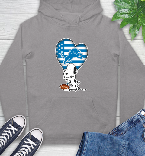 Detroit Lions NFL Football The Peanuts Movie Adorable Snoopy Hoodie 6
