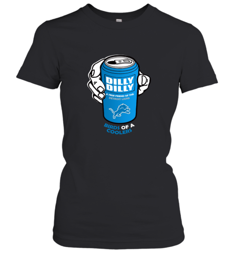 Bud Light Dilly Dilly! Detroit Lions Birds Of A Cooler Women's T-Shirt