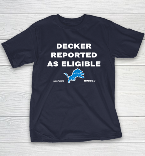 Decker Reported As Eligible Youth T-Shirt 2