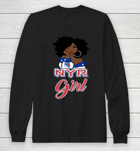 New York Rangers Girl NHL Long Sleeve T-Shirt