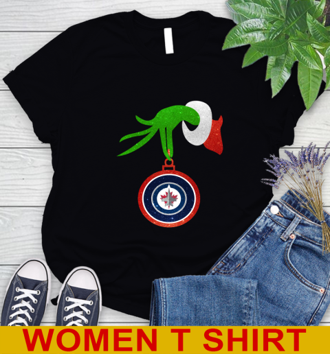 Vegas Golden Knights Grinch Merry Christmas NHL Hockey Women's T-Shirt 2