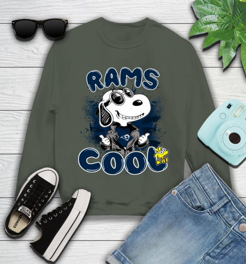 NFL Football Los Angeles Rams Cool Snoopy Shirt Youth Sweatshirt 7