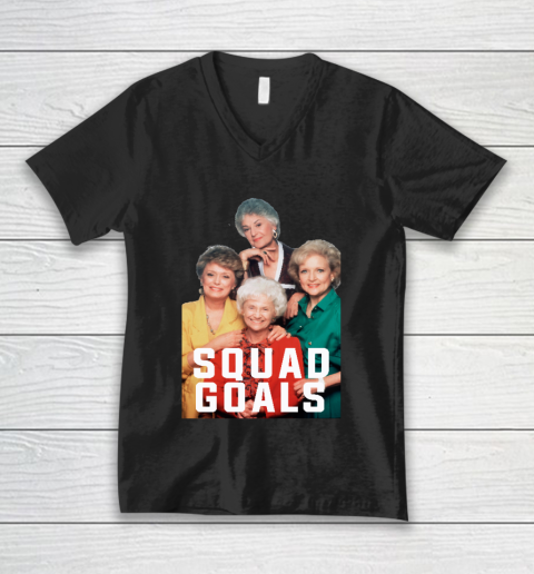 Golden Girls Tshirt The Golden Squad Goals V-Neck T-Shirt