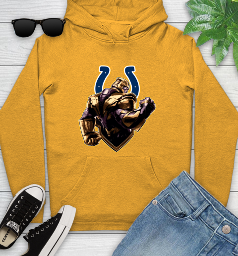 NFL Thanos Avengers Endgame Football Sports Indianapolis Colts Youth Hoodie 3