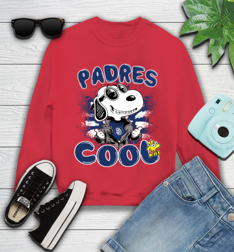 MLB Baseball San Diego Padres Cool Snoopy Shirt Youth Sweatshirt 6