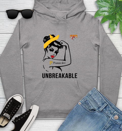 MLB Pittsburgh Pirates Girl Unbreakable Baseball Sports Youth Hoodie 4