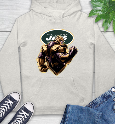NFL Thanos Avengers Endgame Football Sports New York Jets Hoodie 12
