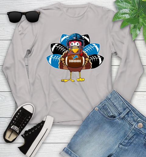 Detroit Lions Turkey Thanksgiving Day Youth Long Sleeve 12